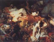 Eugene Delacroix Death of Sardanapalus Sweden oil painting reproduction